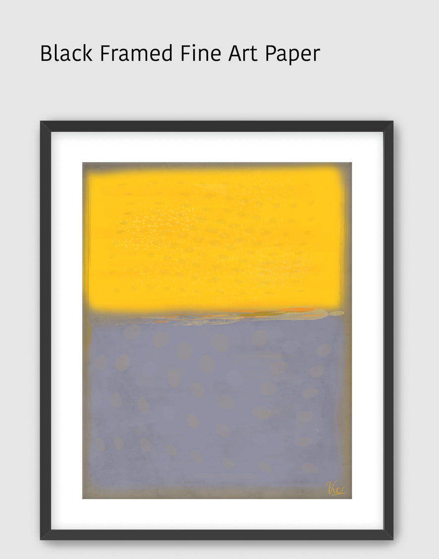 Modern Contemporary Yellow Abstract Artwork Painting - Original Wall Art for Home Décor
