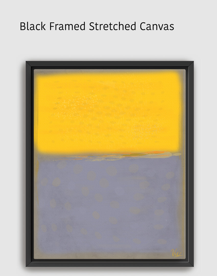 Modern Contemporary Yellow Abstract Artwork Painting - Original Wall Art for Home Décor