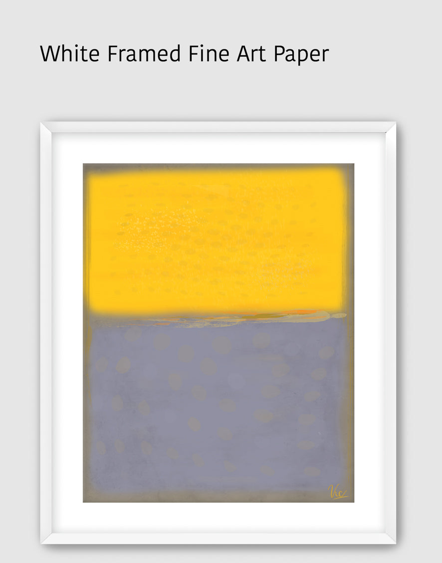 Modern Contemporary Yellow Abstract Artwork Painting - Original Wall Art for Home Décor