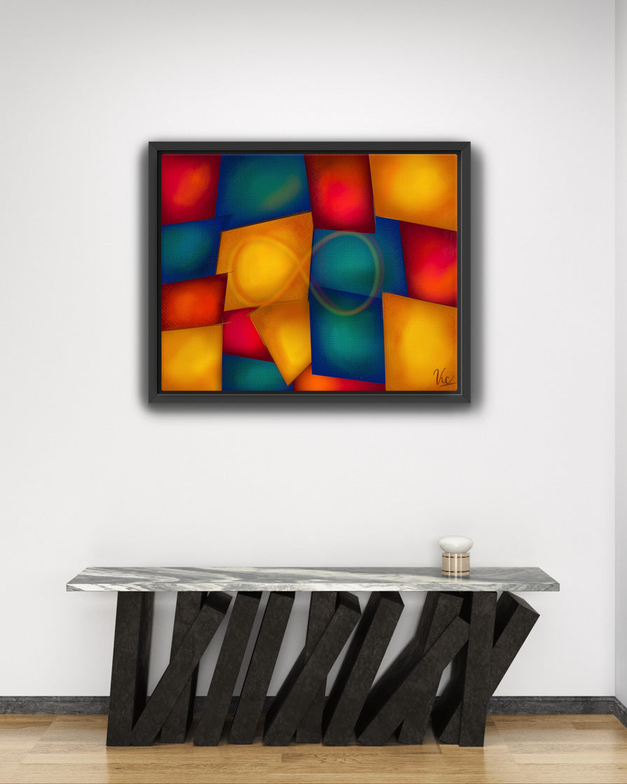 Bold Colorful Infinity Modern Contemporary Abstract Wall Art - Original Original Painting