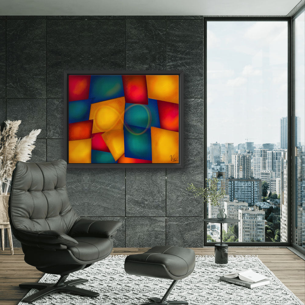 Bold Colorful Infinity Modern Contemporary Abstract Wall Art - Original Original Painting