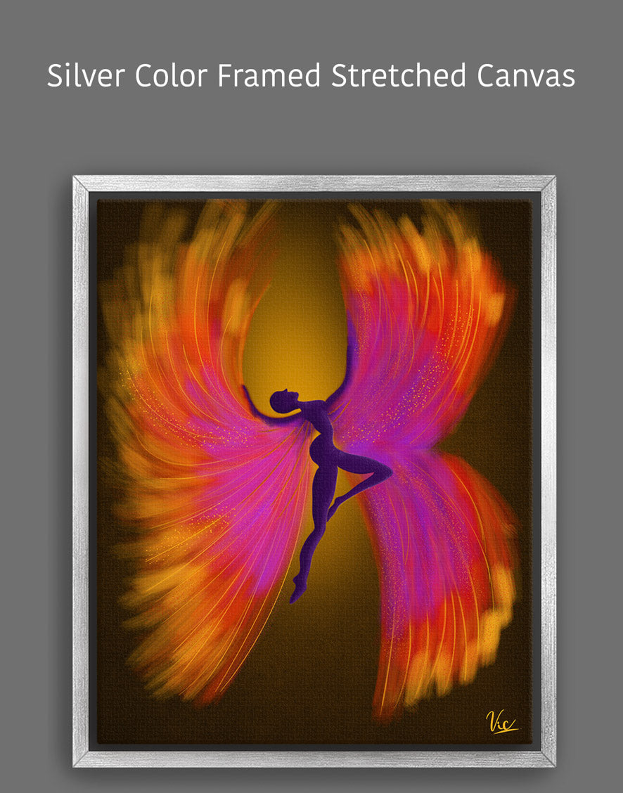 Freedom - Abstract Woman with Wings Artwork - Inspirational & Empowering Modern Art