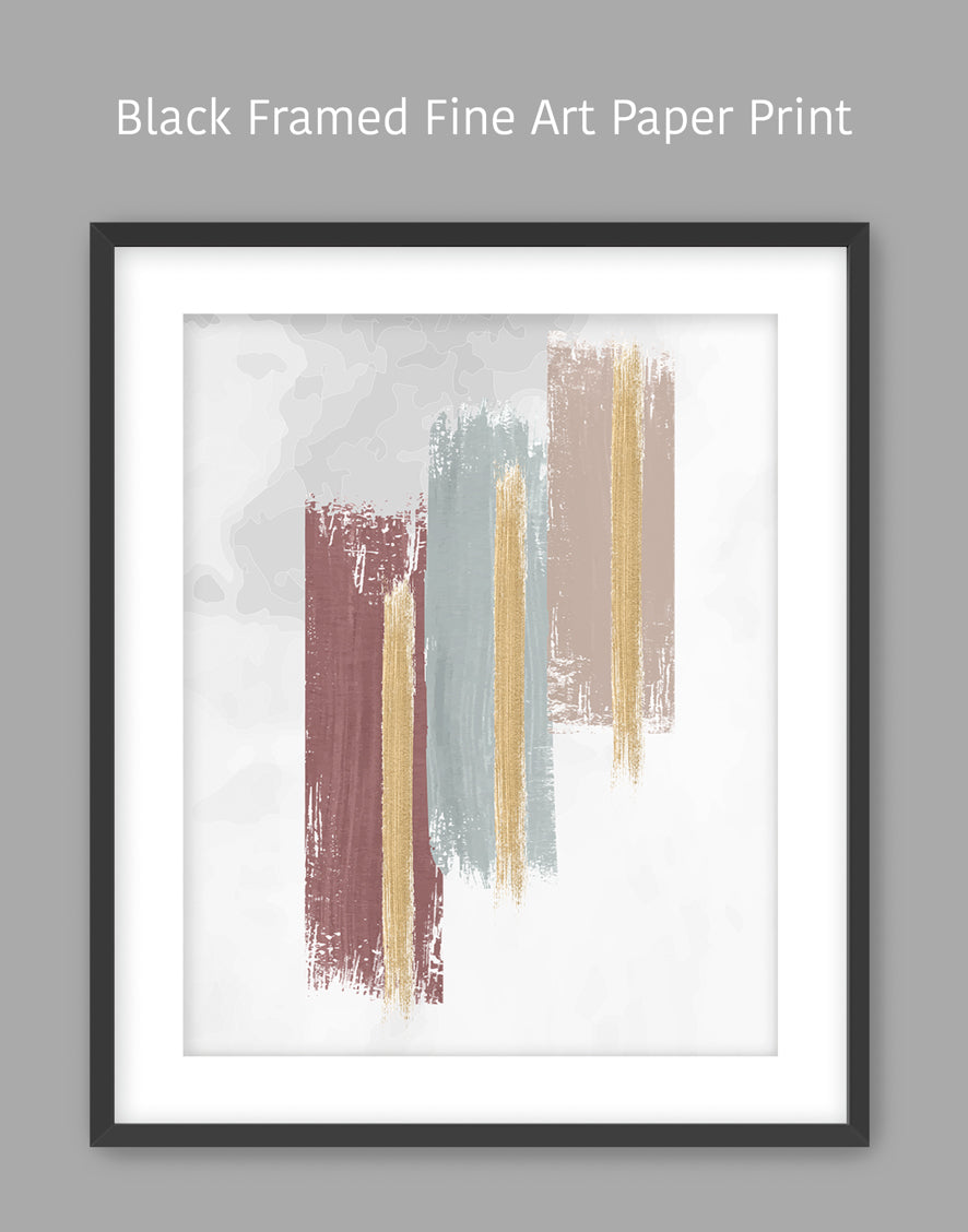 Abtract Earth Tone Muted Colors Original Artwork 1