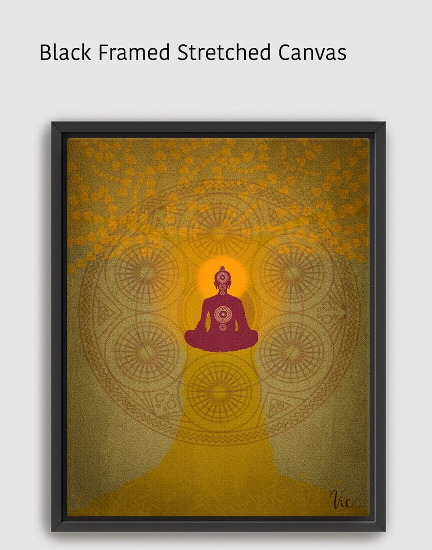Serene Buddha Meditation Painting | Chakra Original Wall Art