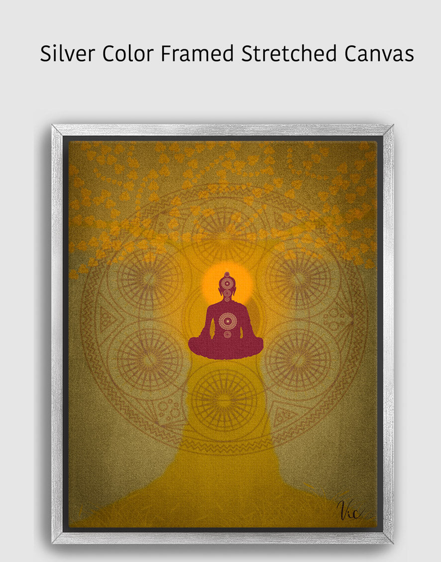 Serene Buddha Meditation Painting | Chakra Original Wall Art