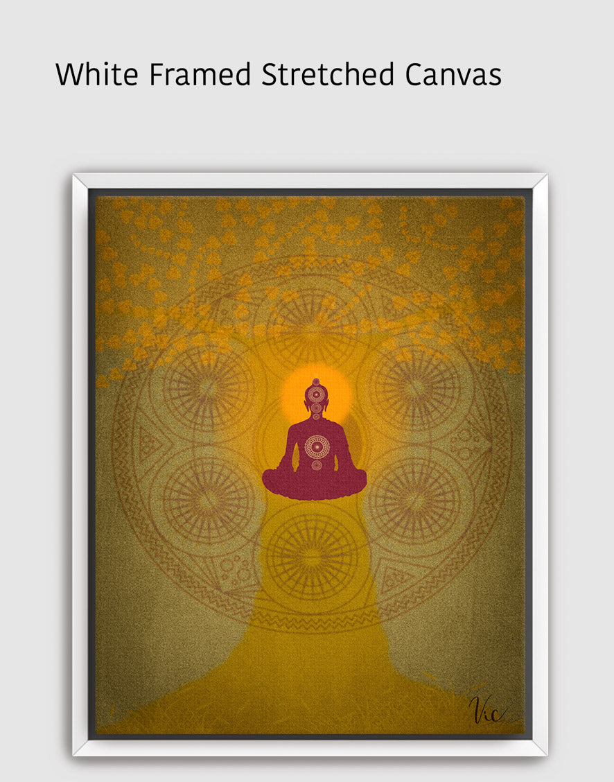Serene Buddha Meditation Painting | Chakra Original Wall Art