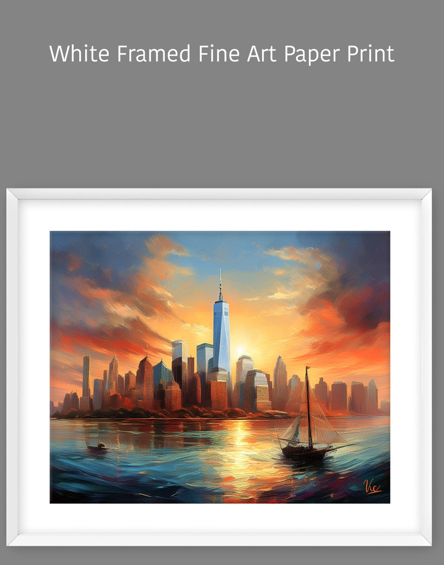 New York Skyline Wall Art - World Trade Center