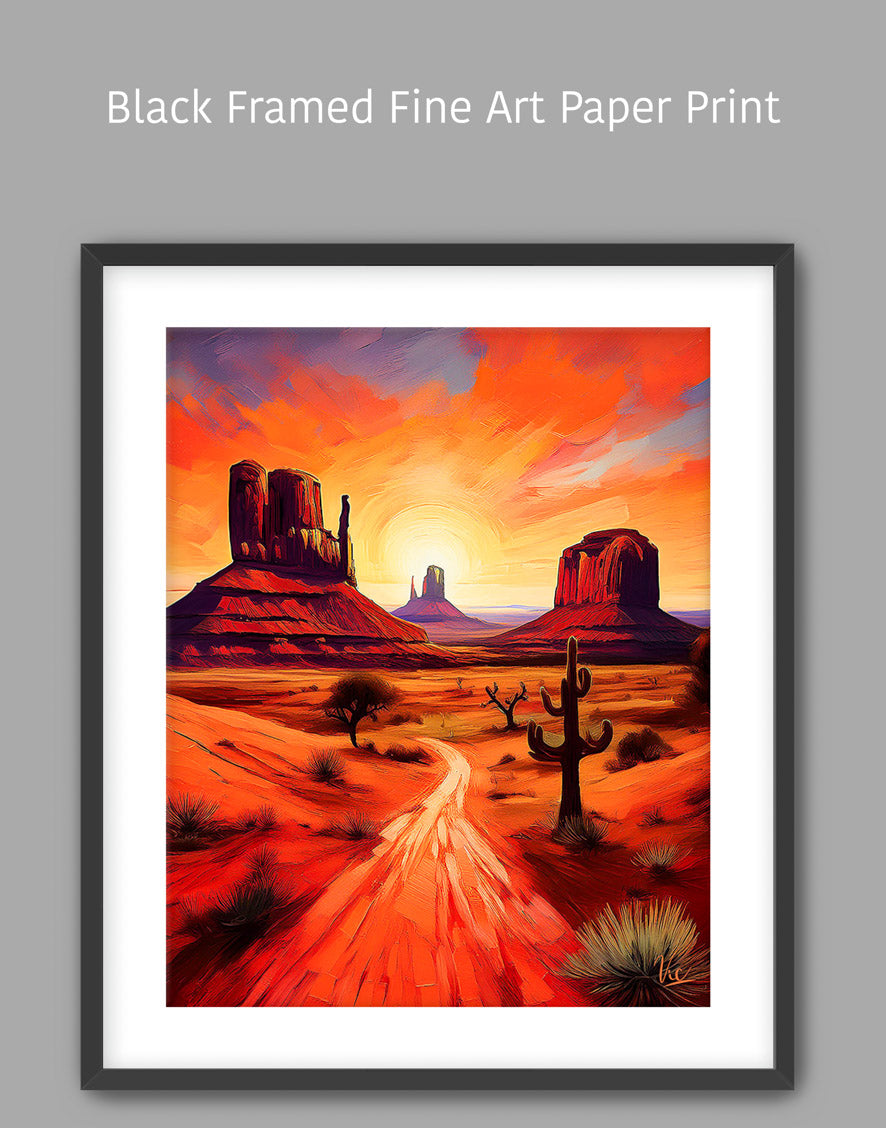 Red Monument Valley Arizona Fine Art Painting