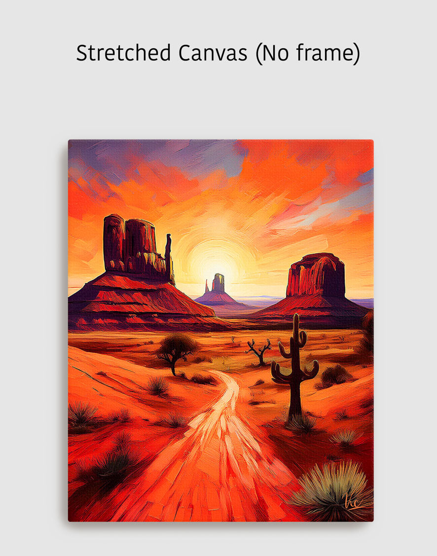 Red Monument Valley Arizona Fine Art Painting
