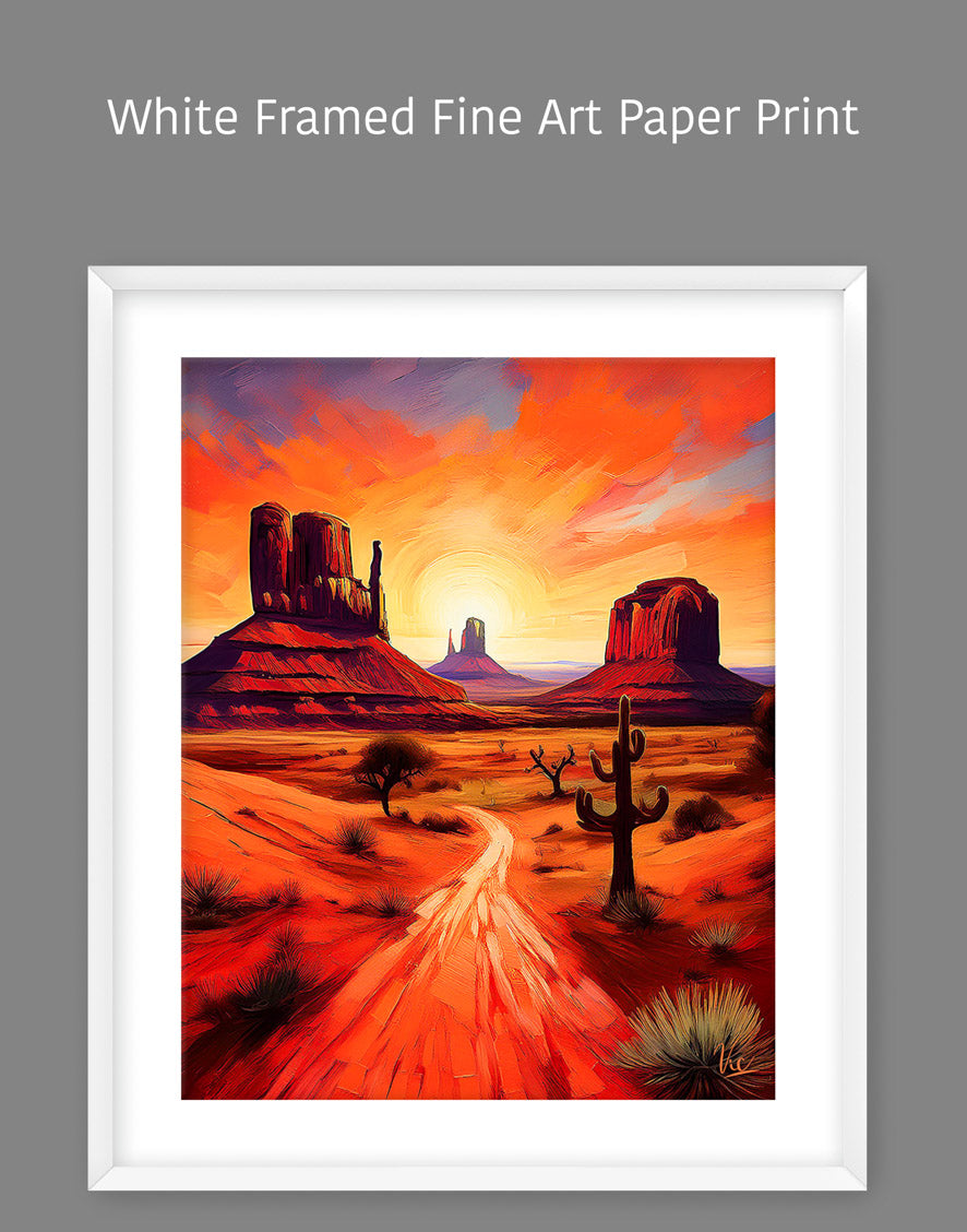 Red Monument Valley Arizona Fine Art Painting
