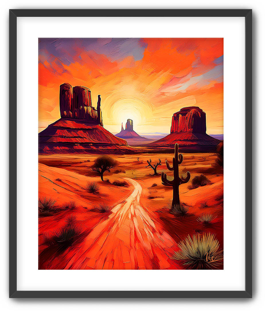 Red Monument Valley Arizona Fine Art Painting