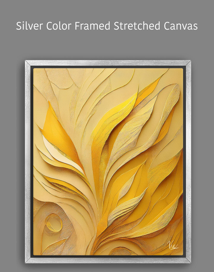 Contemporary Abstract Yellow Contemporary Painting