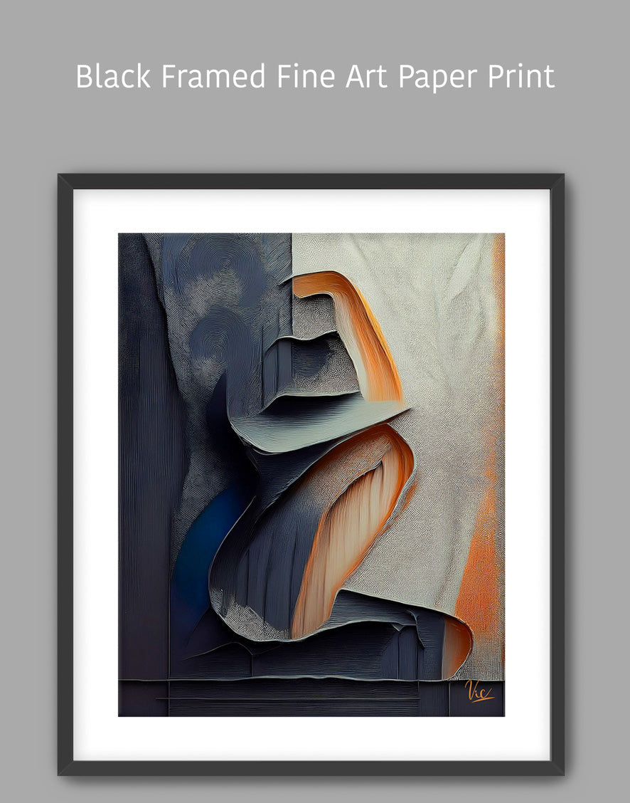 Muted Color Woman Abstract Painting - Contemporary Fine Art for Modern Interiors