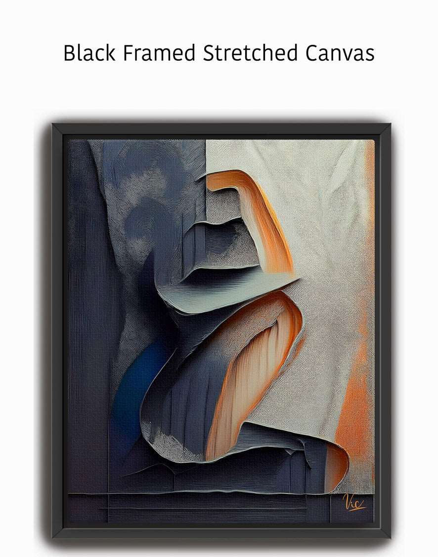 Muted Color Woman Abstract Painting - Contemporary Fine Art for Modern Interiors