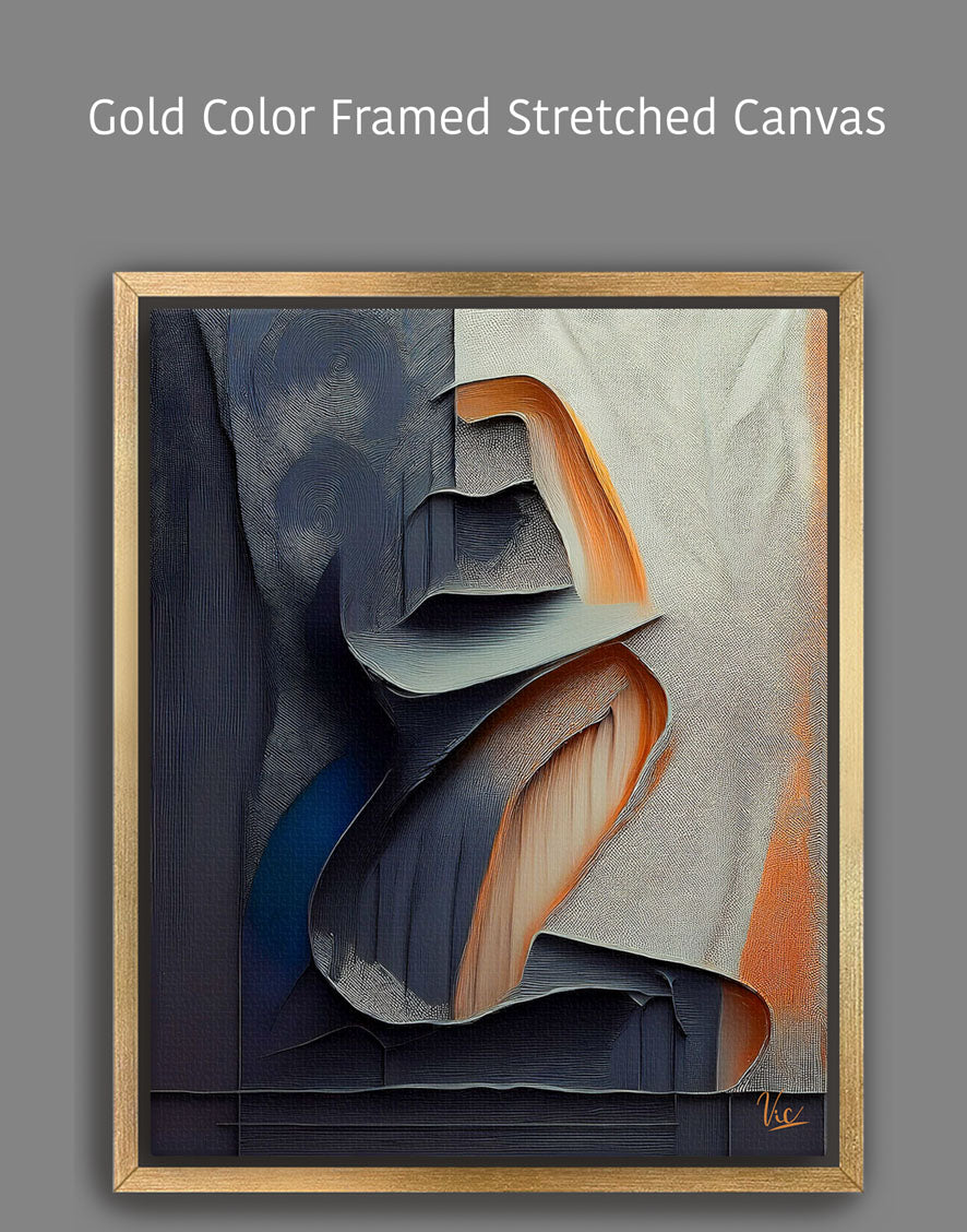 Muted Color Woman Abstract Painting - Contemporary Fine Art for Modern Interiors