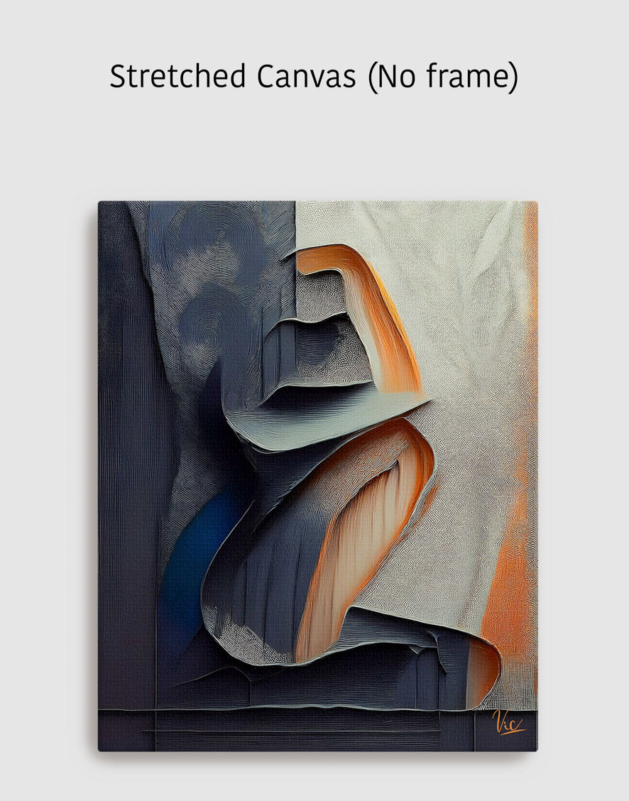 Muted Color Woman Abstract Painting - Contemporary Fine Art for Modern Interiors