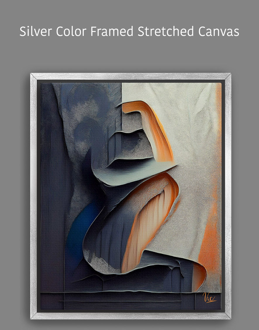 Muted Color Woman Abstract Painting - Contemporary Fine Art for Modern Interiors