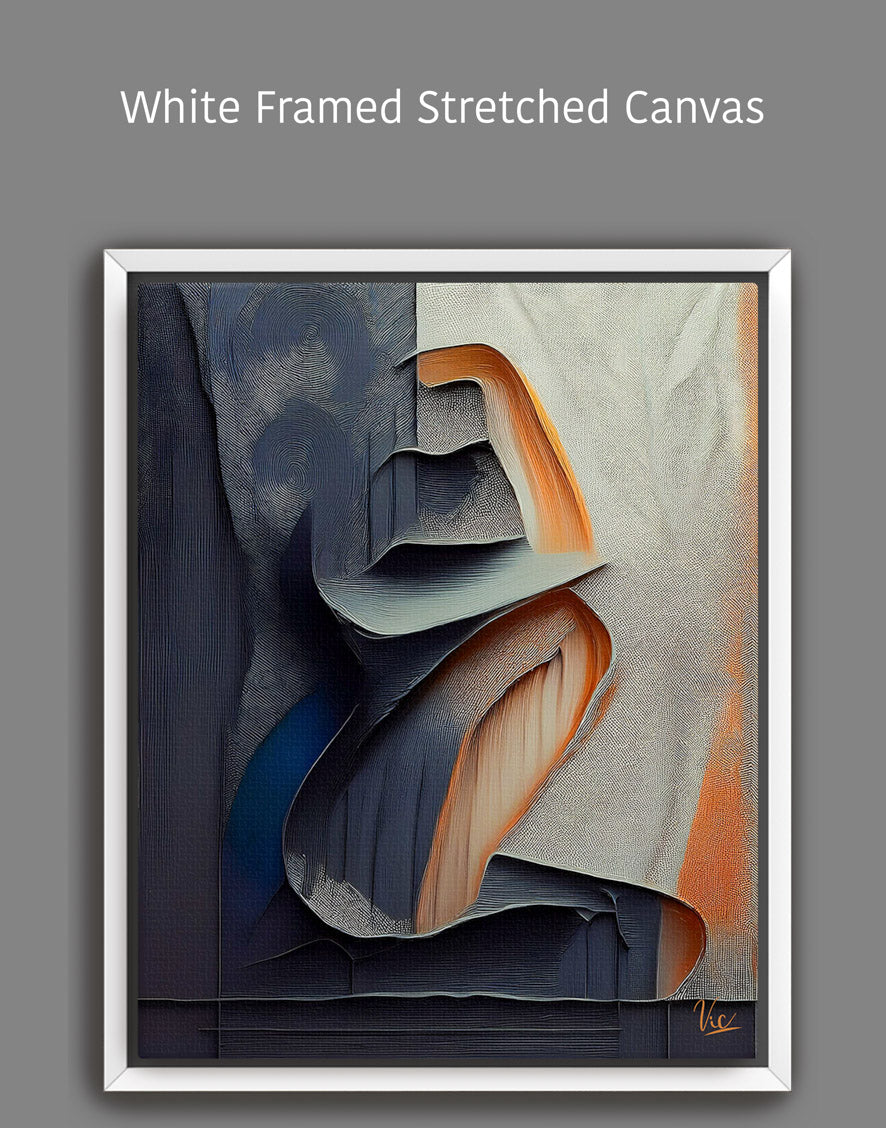 Muted Color Woman Abstract Painting - Contemporary Fine Art for Modern Interiors