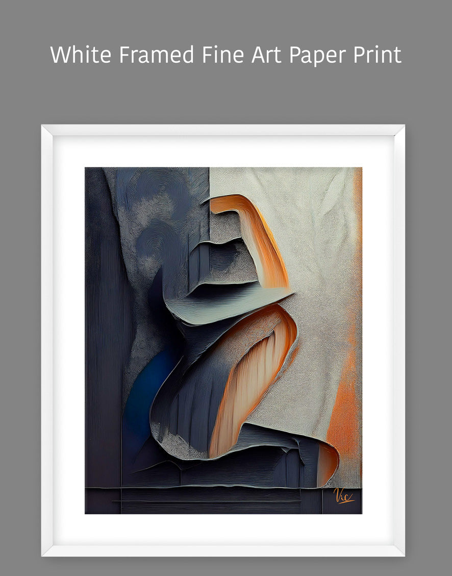 Muted Color Woman Abstract Painting - Contemporary Fine Art for Modern Interiors