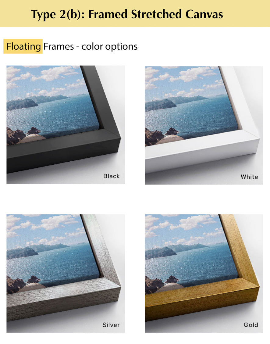 Dark Night Sunset Over Ocean - Modern Abstract Wall Art Painting for Home Décor