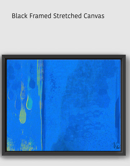 Blue Modern Contemporary Abstract Artwork Painting