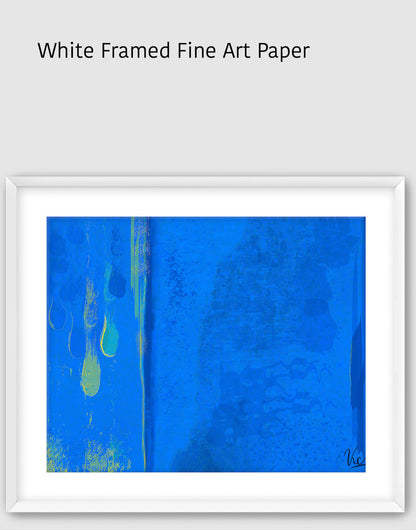 Blue Modern Contemporary Abstract Artwork Painting