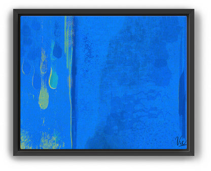 Blue Modern Contemporary Abstract Artwork Painting