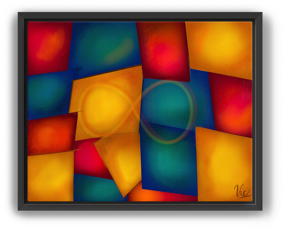 Bold Colorful Infinity Modern Contemporary Abstract Wall Art - Original Original Painting