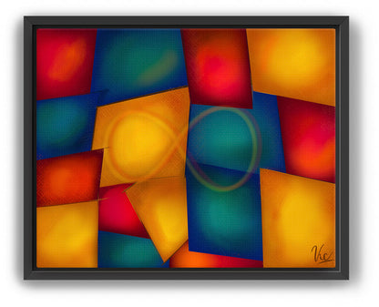 Bold Colorful Infinity Modern Contemporary Abstract Wall Art - Original Original Painting