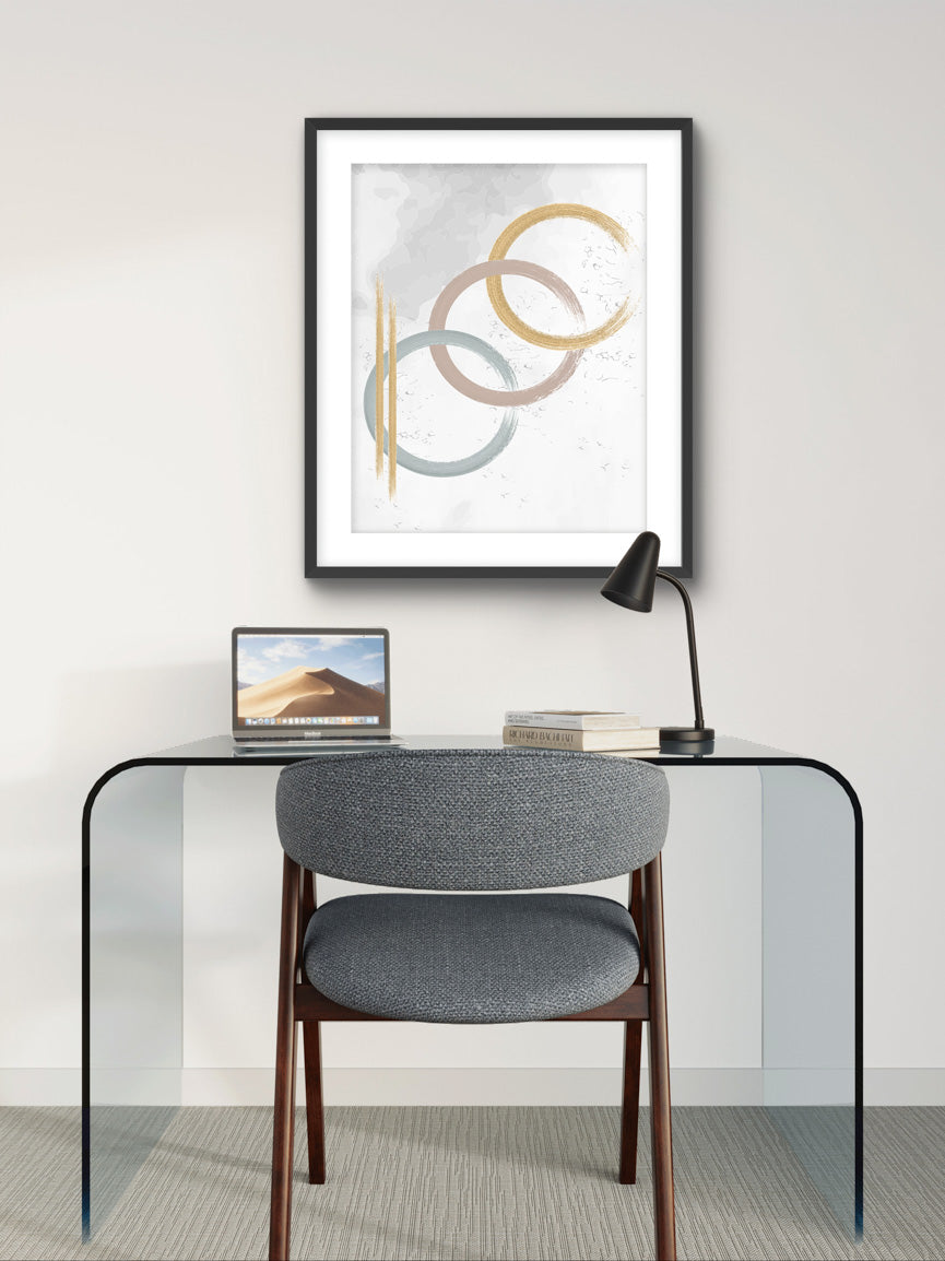 Abtract Earth Tone Muted Colors Original Artwork 2
