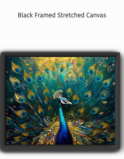 Colorful Peacock Traditional Painting