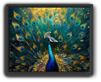 Colorful Peacock Traditional Painting