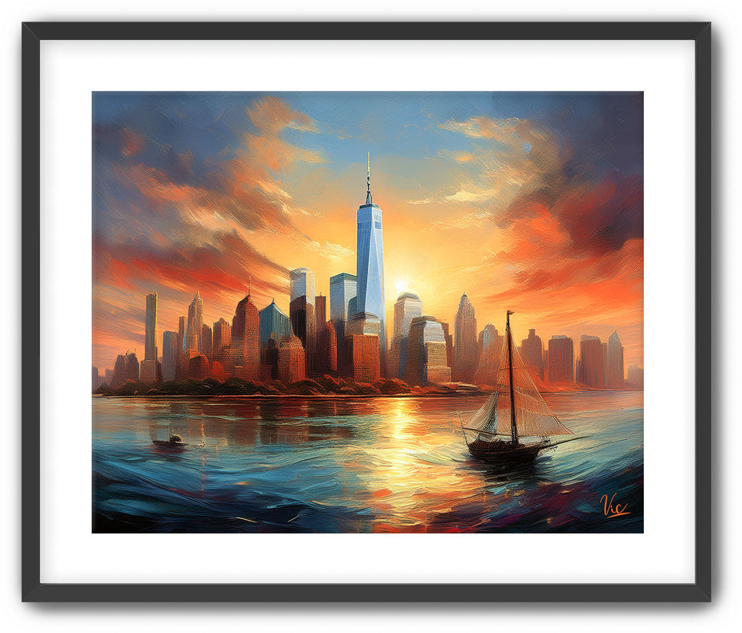 New York Skyline Wall Art - World Trade Center