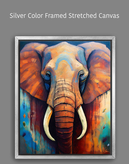 Colorful Elephant Vibrant Wall Art