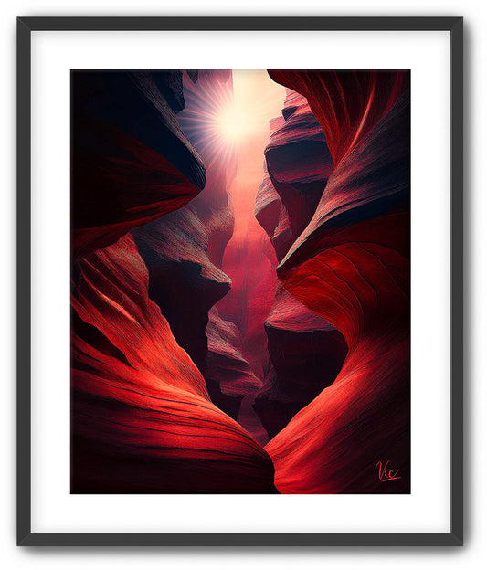 Red Antelope Canyon Fine Art Painting
