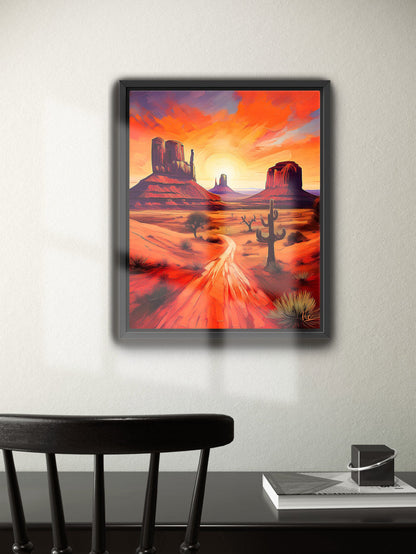 Red Monument Valley Arizona Fine Art Painting