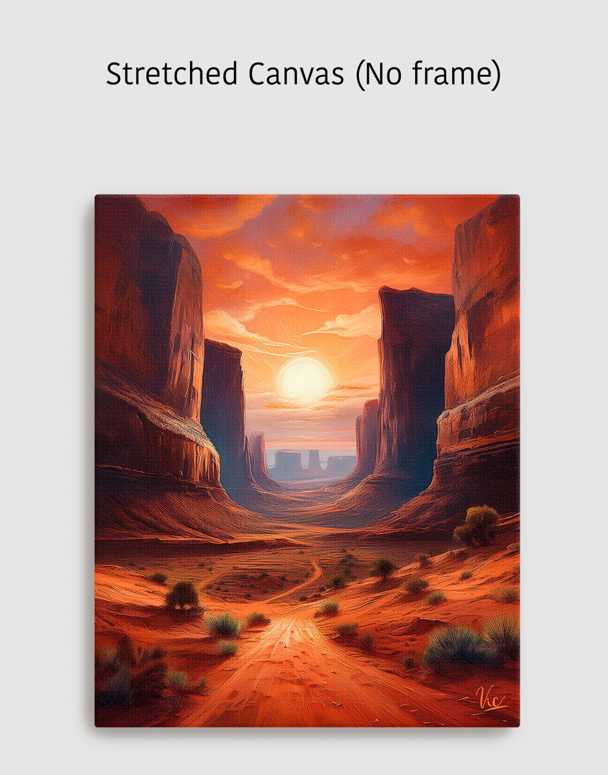 Red Canyon Fine Art Painting