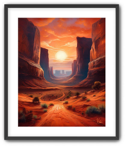 Red Canyon Fine Art Painting