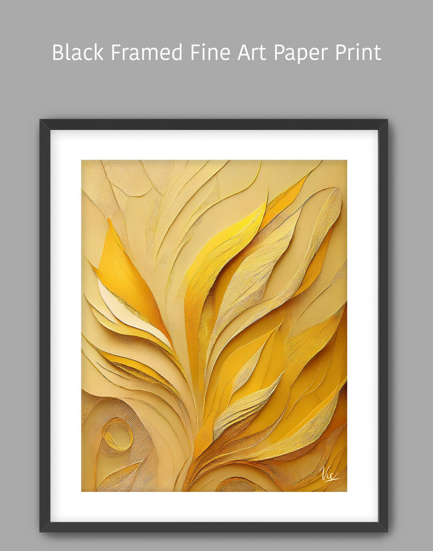 Contemporary Abstract Yellow Contemporary Painting