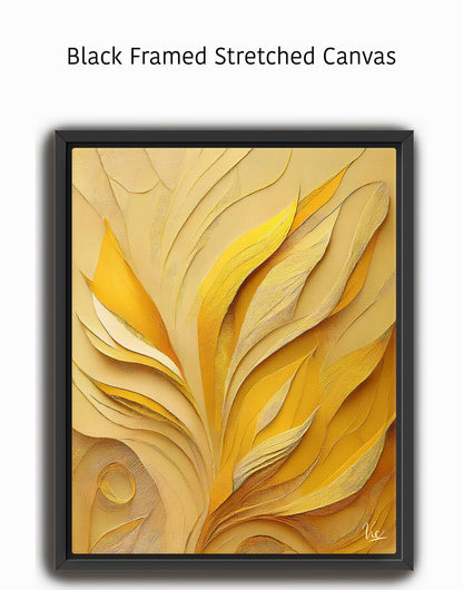 Contemporary Abstract Yellow Contemporary Painting