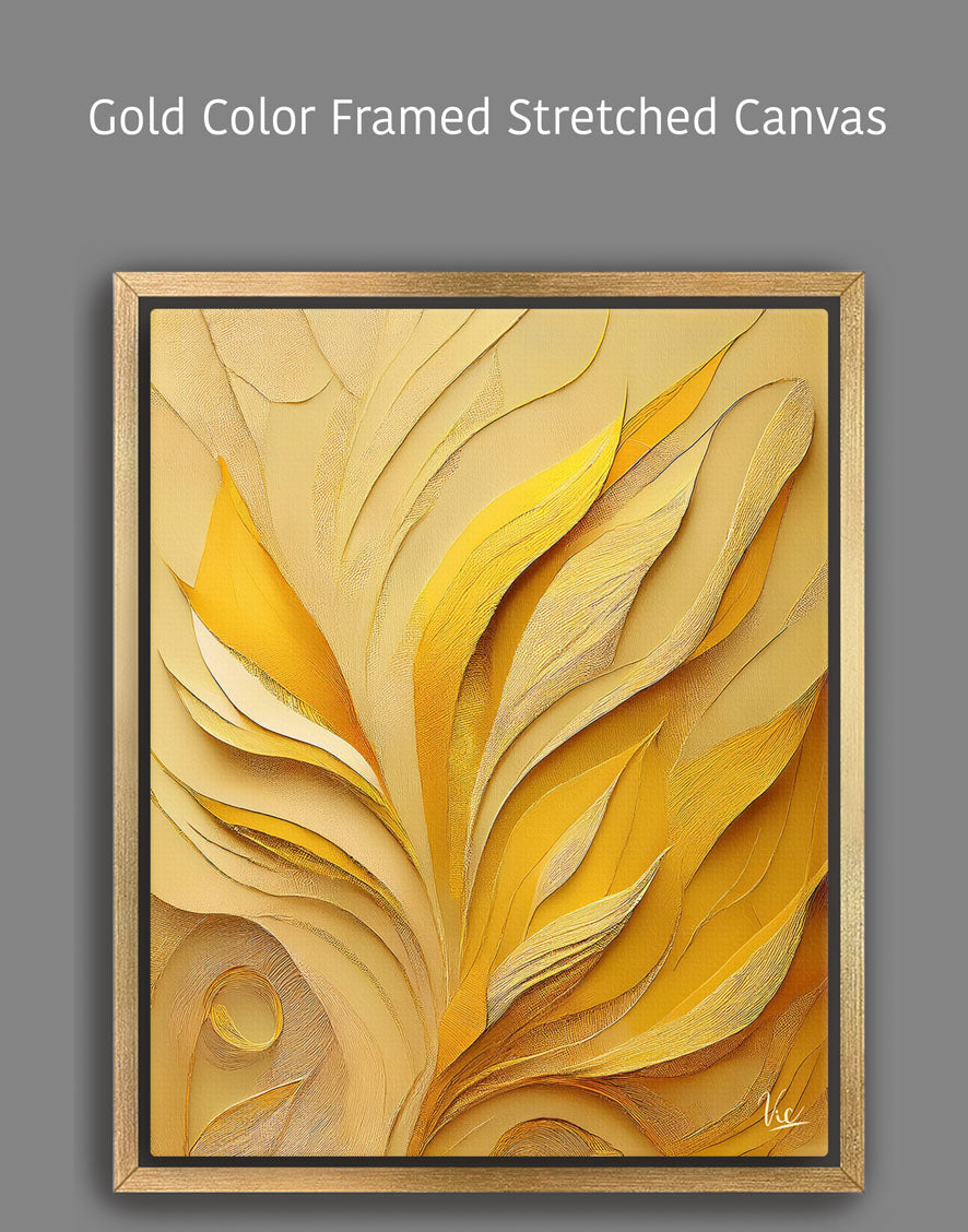 Contemporary Abstract Yellow Contemporary Painting