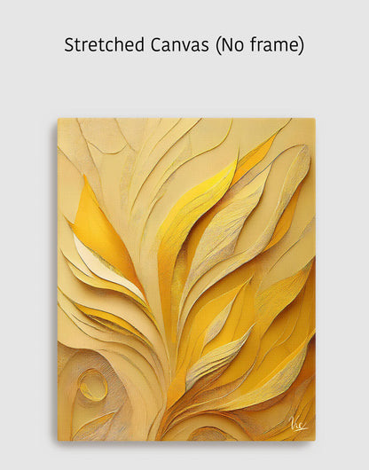 Contemporary Abstract Yellow Contemporary Painting