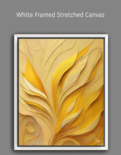 Contemporary Abstract Yellow Contemporary Painting