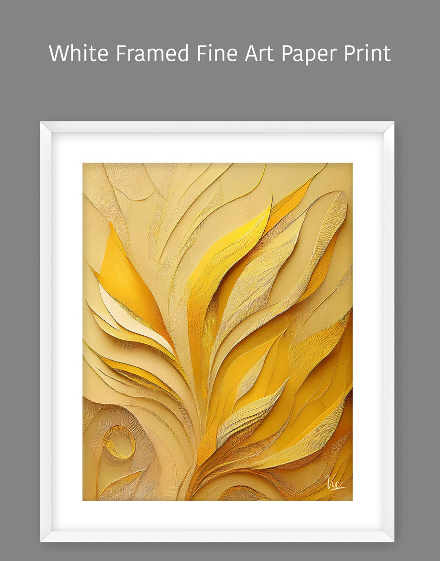 Contemporary Abstract Yellow Contemporary Painting