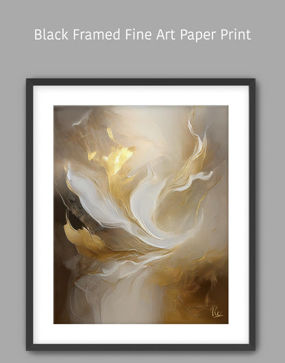 Abstract Gold Contemporary Fine Artwork