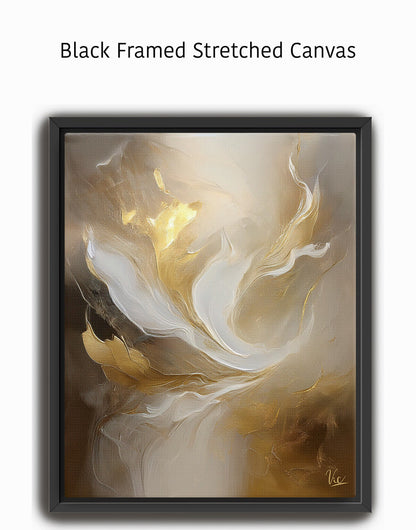 Abstract Gold Contemporary Fine Artwork