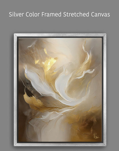 Abstract Gold Contemporary Fine Artwork