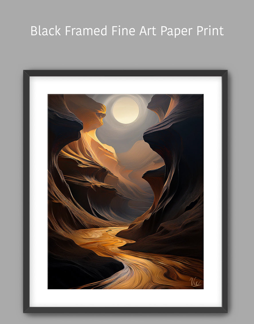 Brown Antelope Canyon Fine Art Painting