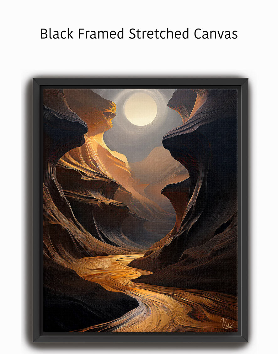 Brown Antelope Canyon Fine Art Painting