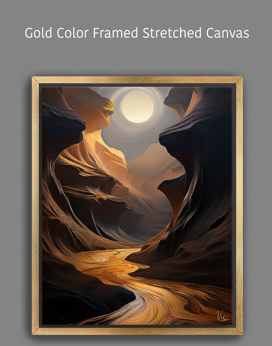 Brown Antelope Canyon Fine Art Painting